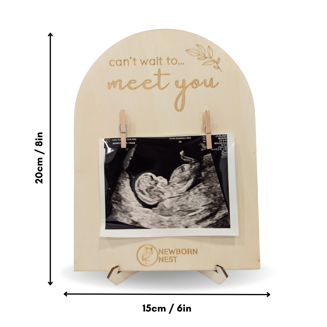 "Waiting to Meet You" Ultrasound Photo Frame