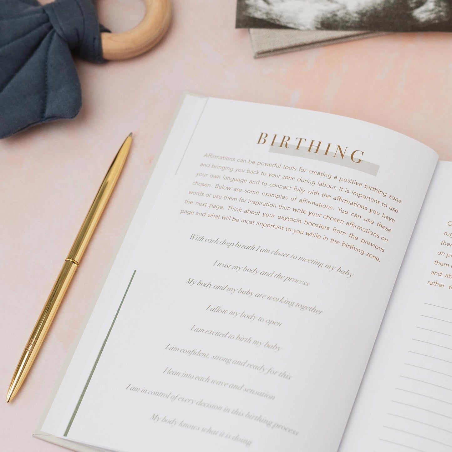Mama Notes: Pregnancy Journal for Positive Birth