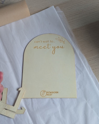 Ultrasound Photo Frame "Waiting to Meet You"